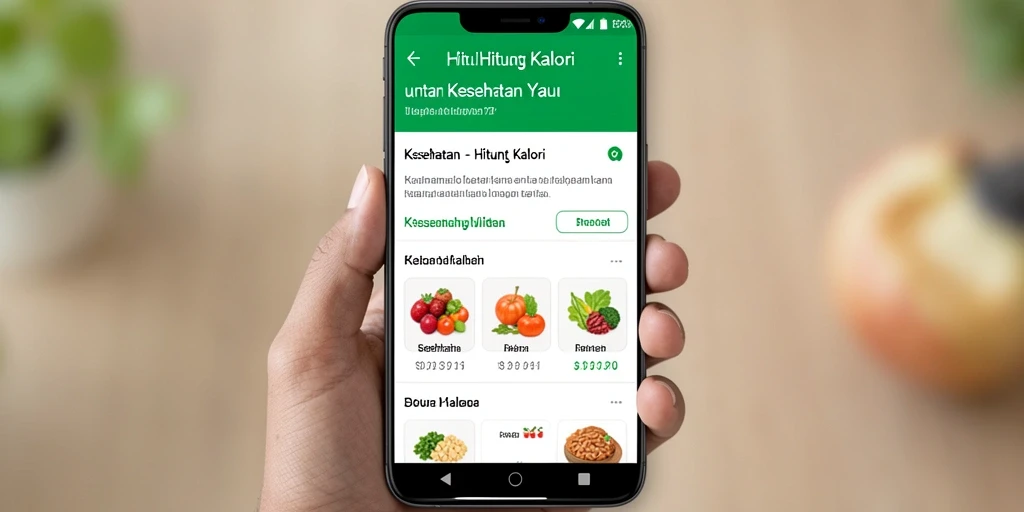 Antarmuka aplikasi BRO178 yang sederhana dan fungsional untuk Hitung Kalori.