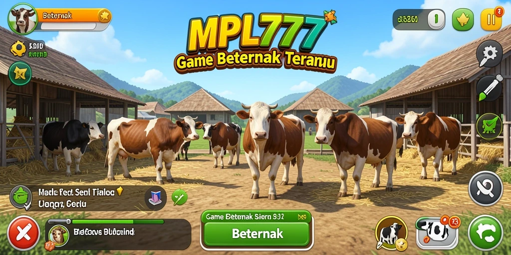 Tampilan antarmuka game Beternak MPL777 yang menarik.